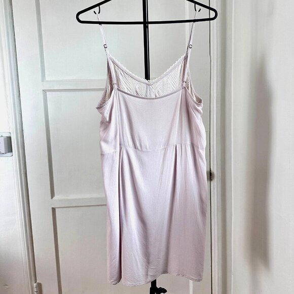 Pale Pink Embroidered Dainty Feminine Soft V Neck Slip Tank Adjust Strap… - Picture 3 of 7